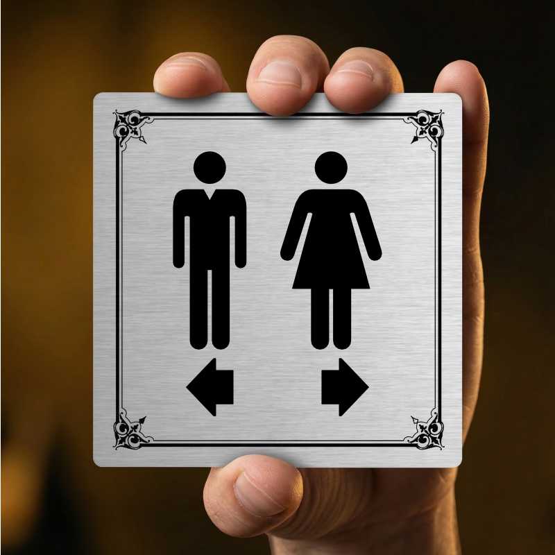 WC rozdělovník, 100x100mm, zlatá, Nebraska
